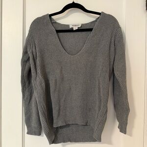Wilfred Charcoal V-Neck Sweater
